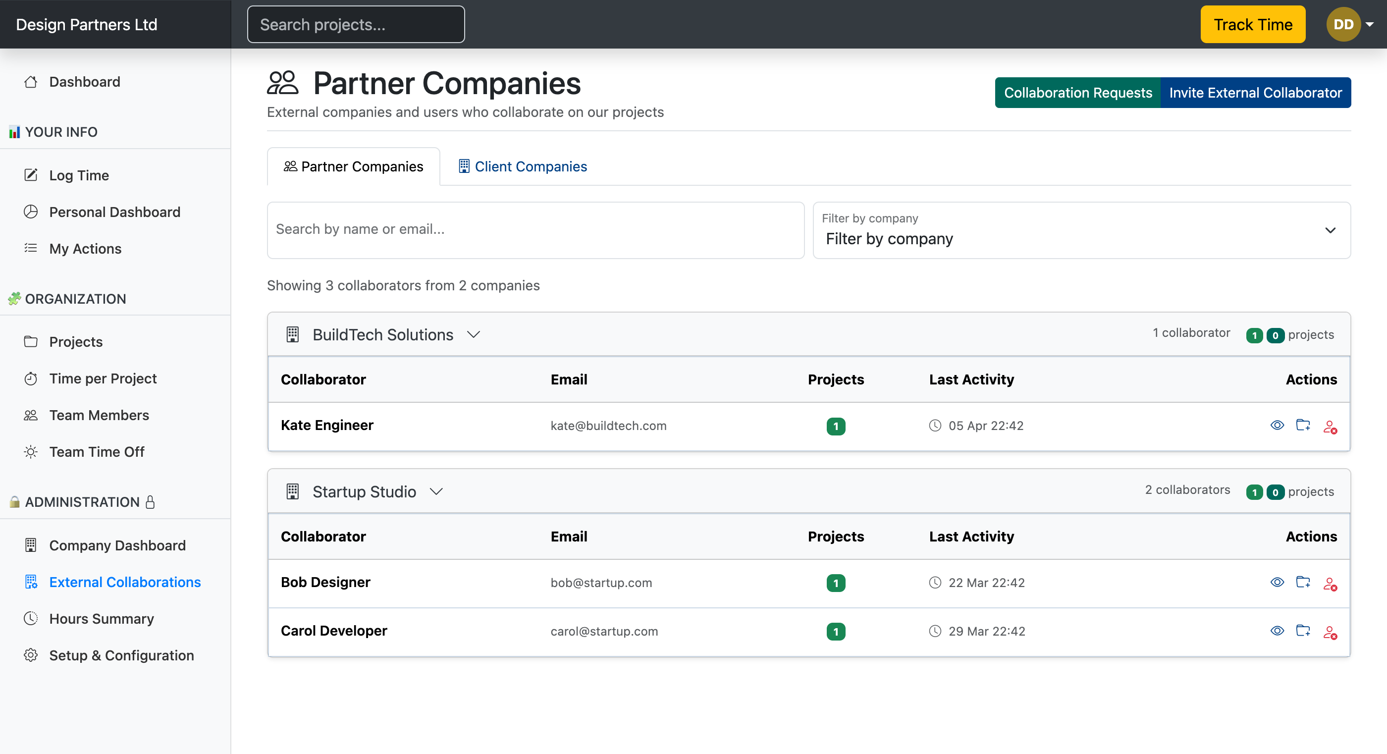 Cross-company Collaboration