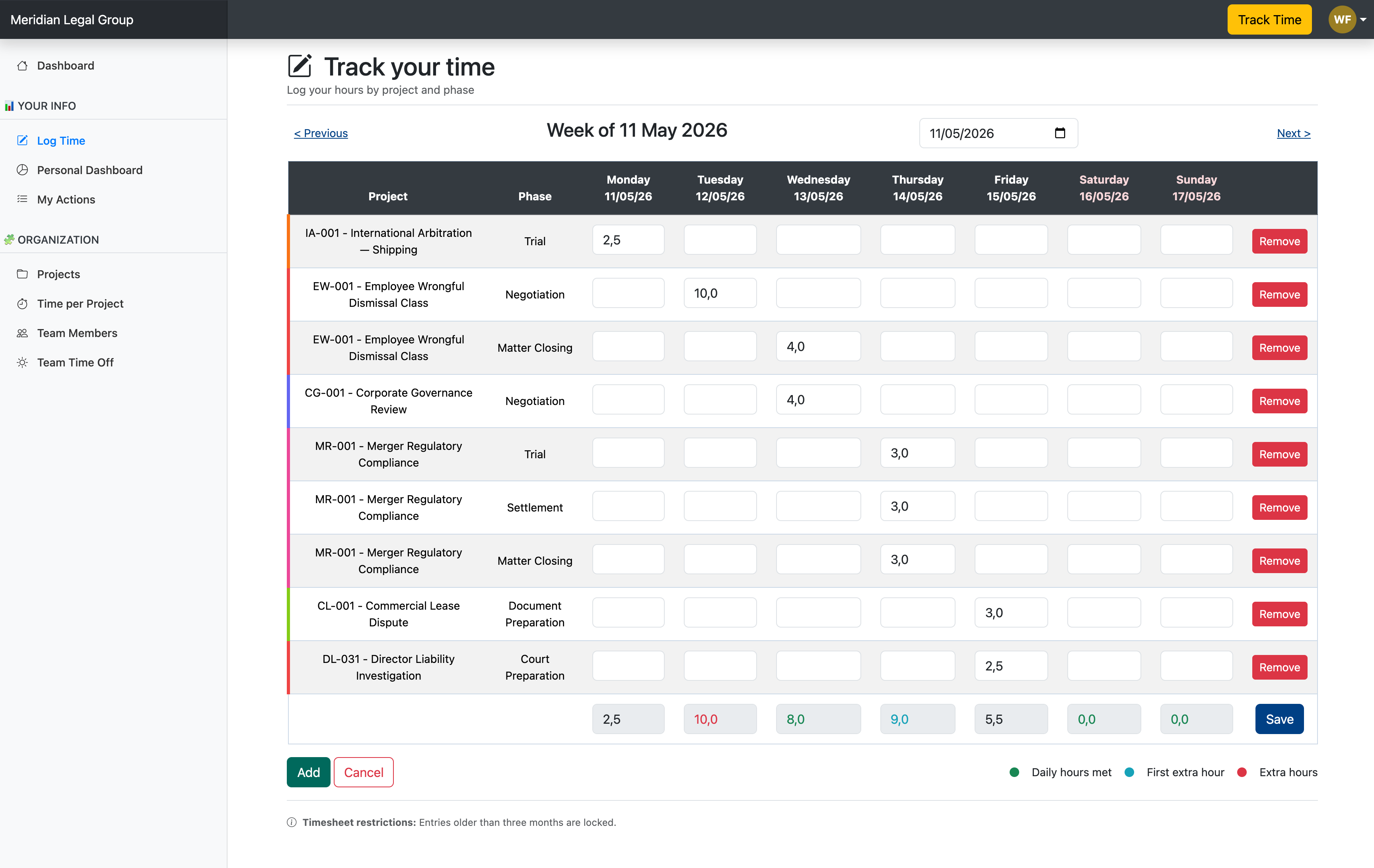 Simple Time Tracking